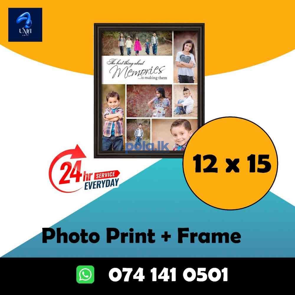 12x15 Photo frame photo print with laminating - photo 1