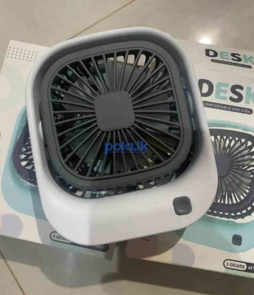 Portable square USB rechargeable mini desk fan - photo 1