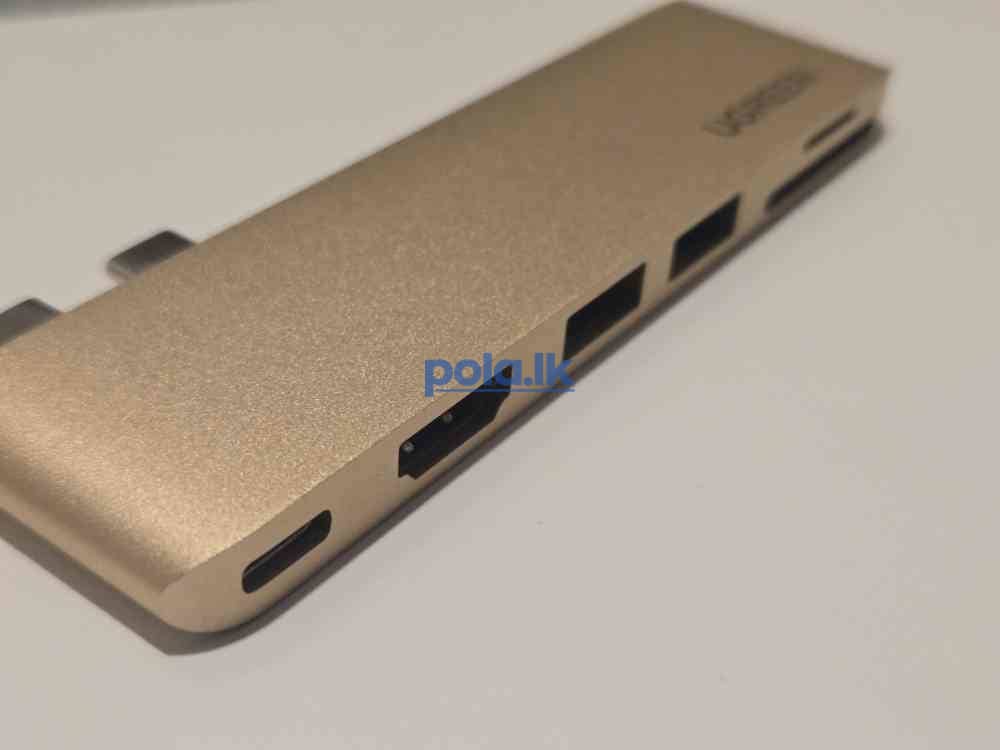 Ugreen 6-in-1 dual USB-C hub for macbook gold - photo 5