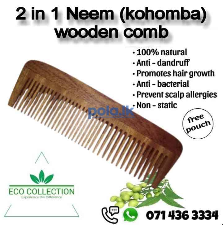 Neem wooden comb - photo 2