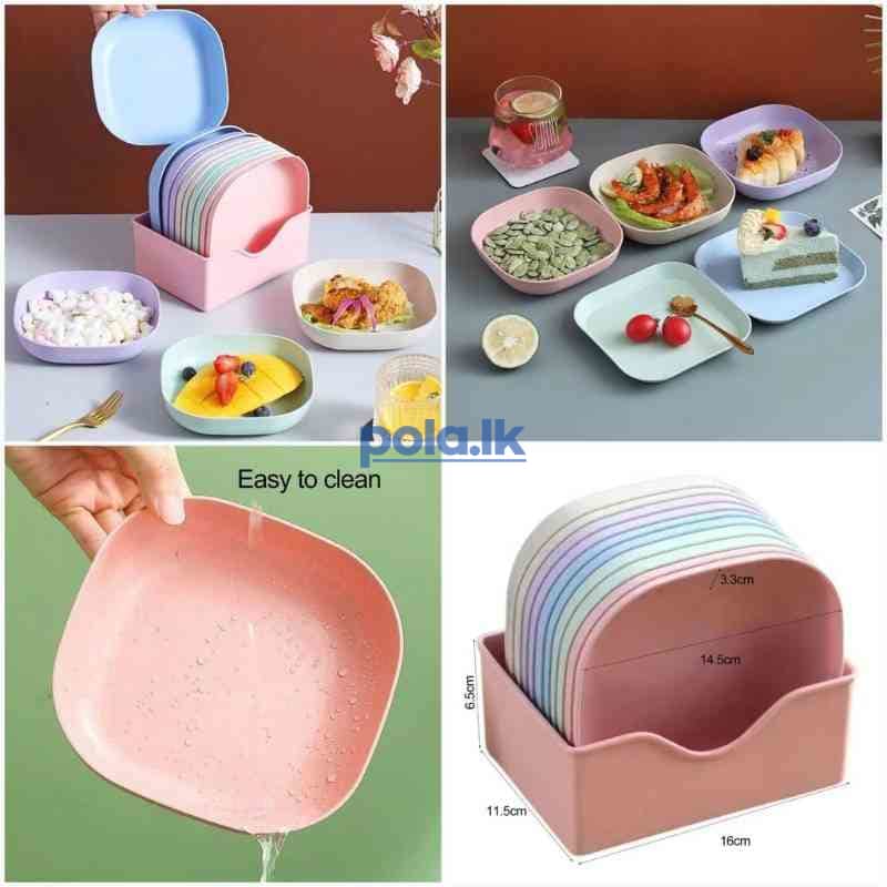 10 Pcs snack plate set - photo 4