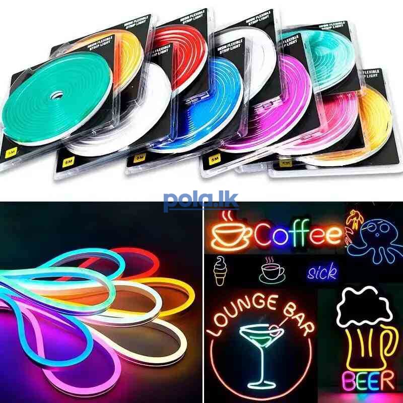 12V DC neon strip light 5m - photo 1