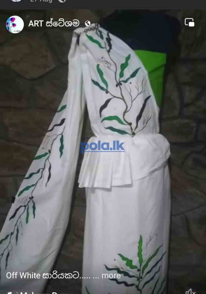 Hand painted saree - photo 2
