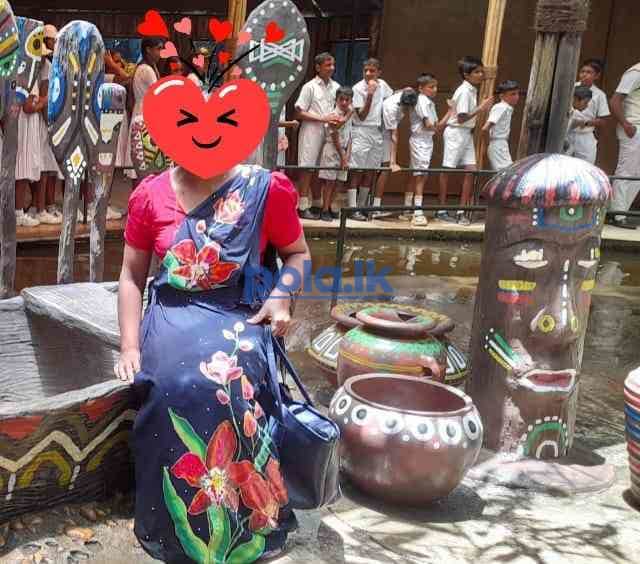 Hand painted saree - photo 6