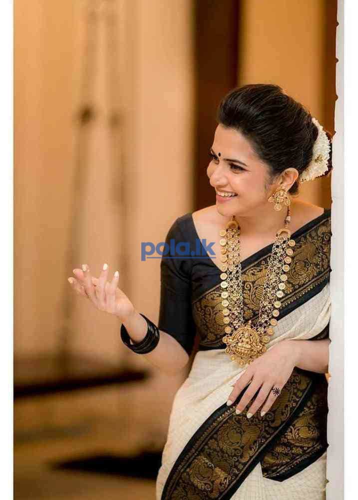 Soft llichi silk cloth saree - photo 1