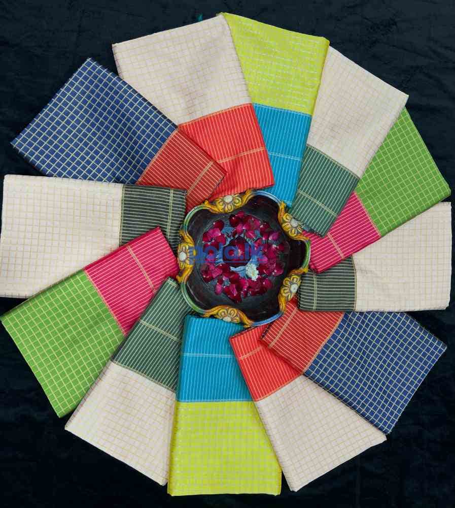 Soft llichi silk cloth saree - photo 3