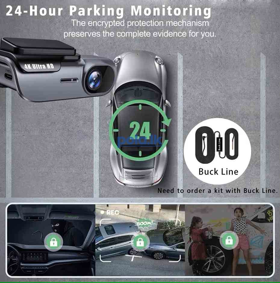 4K Dash cam wifi car DVR camera night vision12V - photo 10