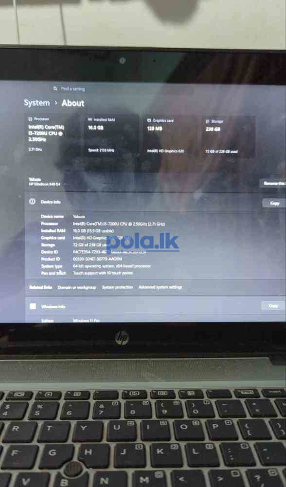 HP Elitebook G4 laptop for sale - photo 3