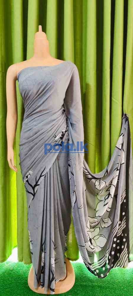 Shiffon geogette saree - photo 10