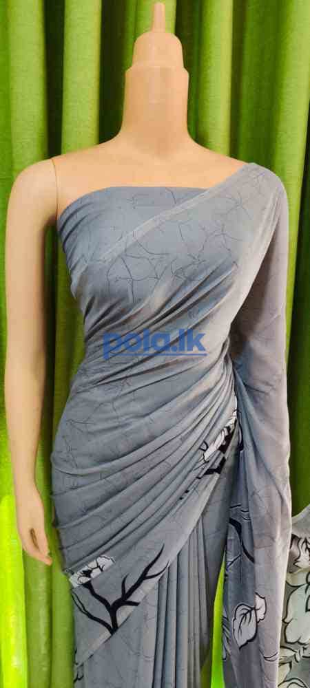 Shiffon geogette saree - photo 14