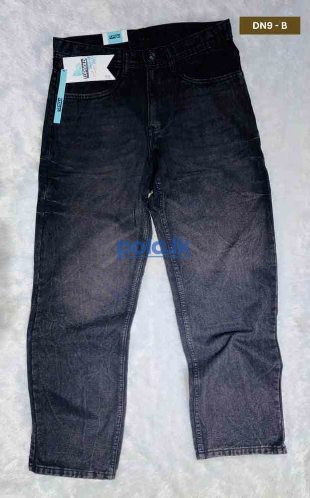 Cotton and denim trousers - photo 7