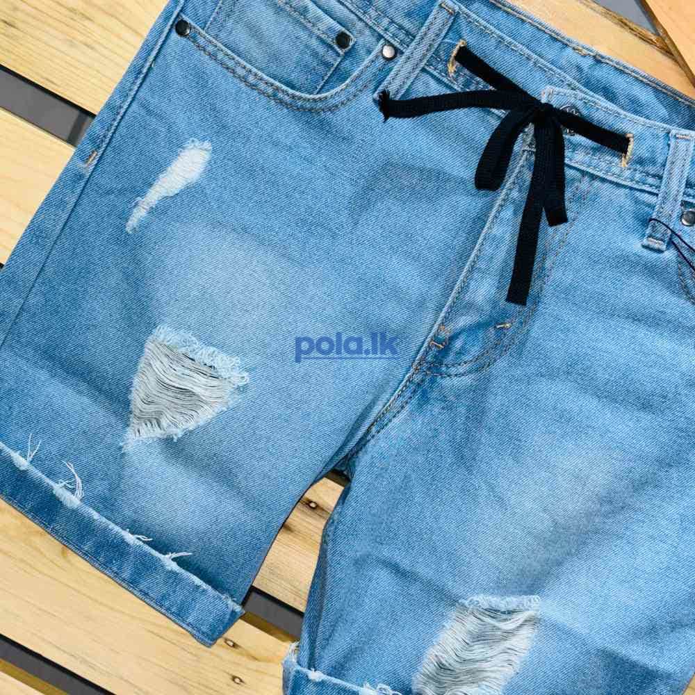 Denim shorts - photo 8