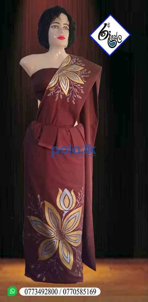 Hand painted saree - photo 4