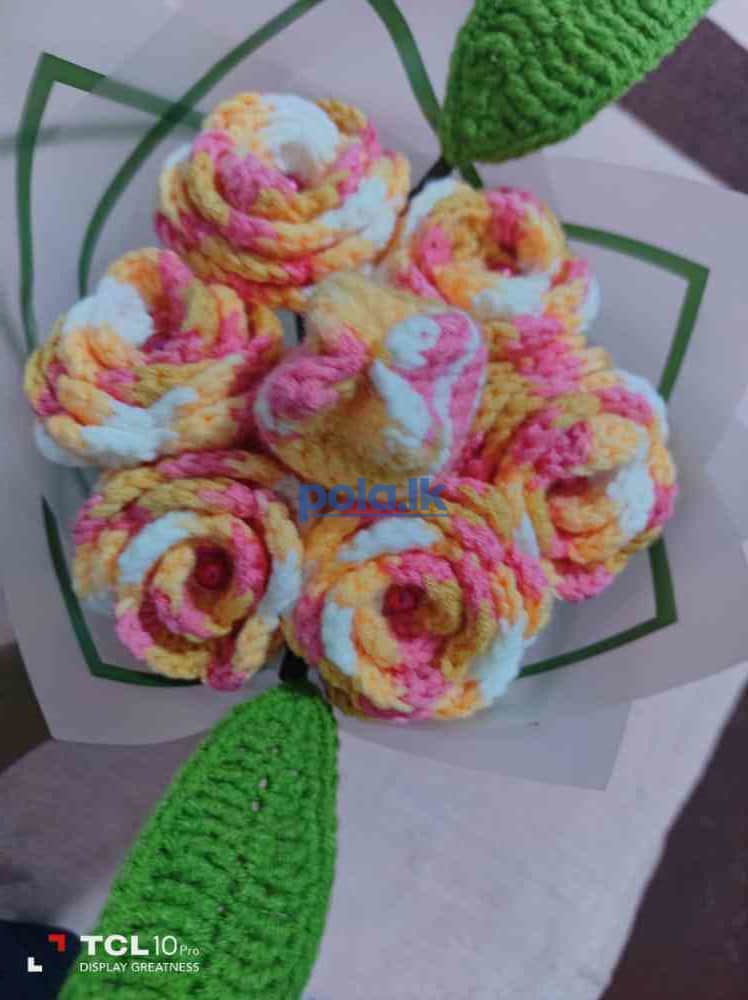 Crochet flower bouquet - photo 9