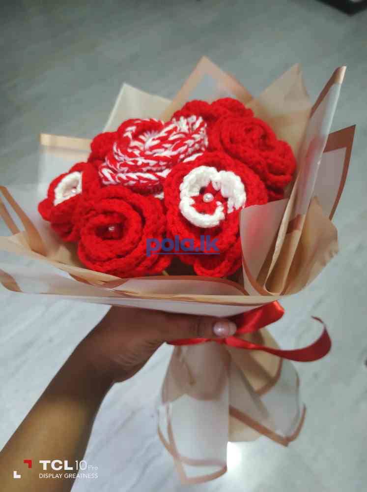 Crochet flower bouquet - photo 1