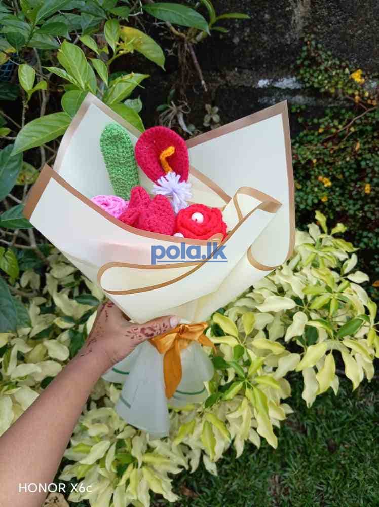 Crochet flower bouquet - photo 4