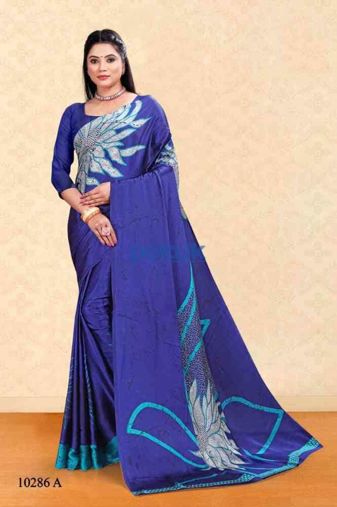 Printed silk satin saree cash on delivery - photo 17