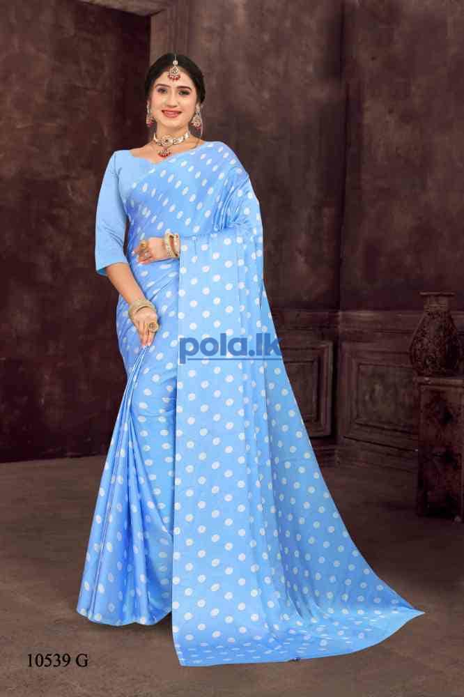 Printed silk satin saree cash on delivery - photo 8