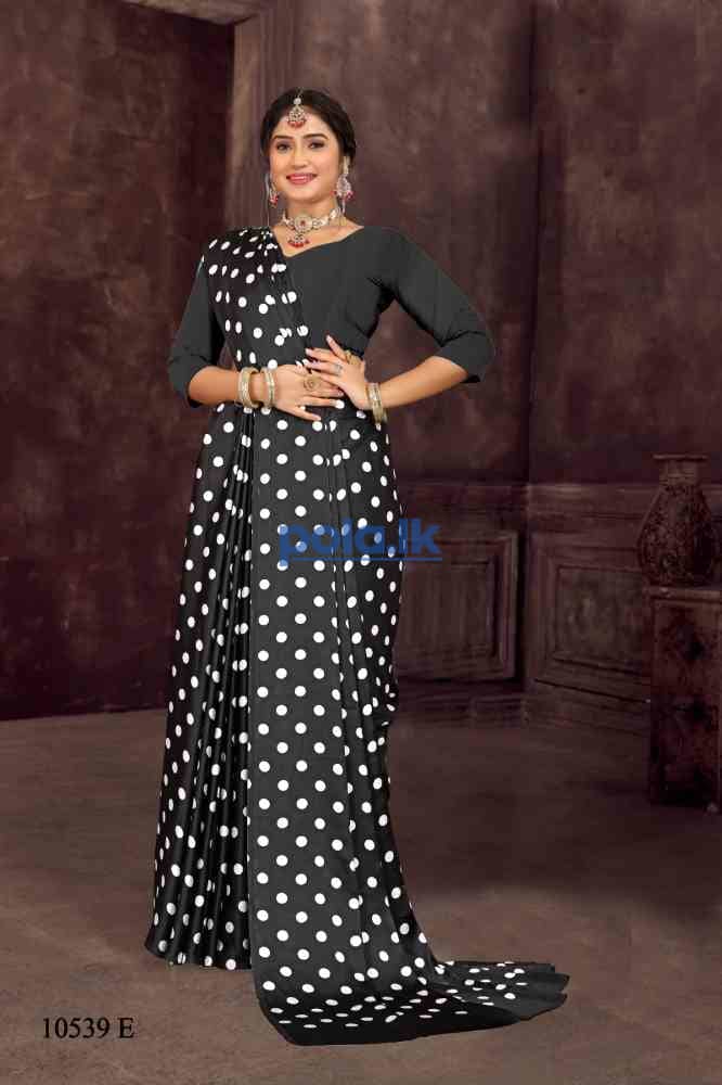Printed silk satin saree cash on delivery - photo 12