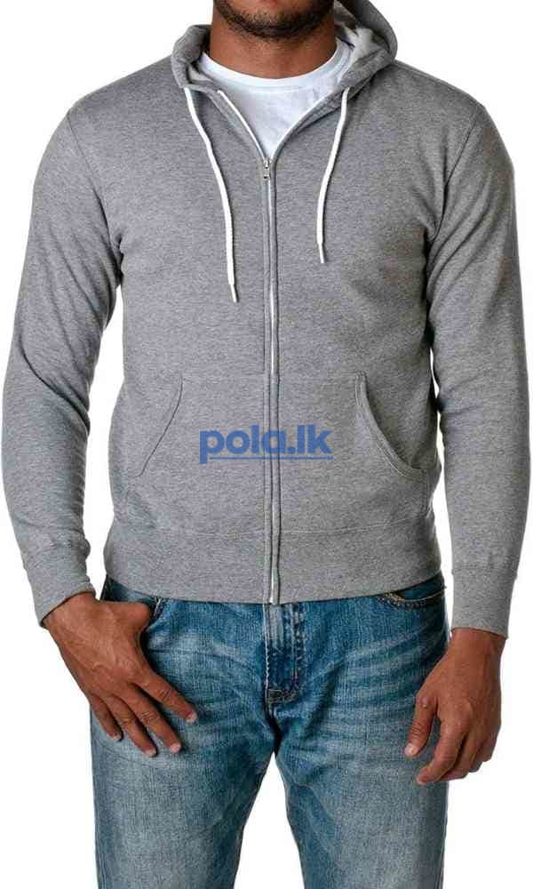 Zipper hoodies plain - photo 2
