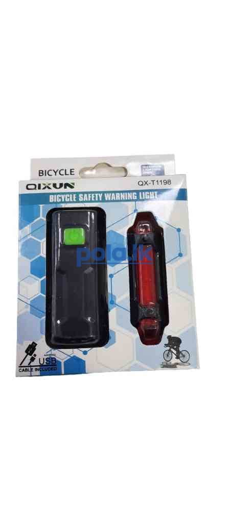 Rechargeable red bicycle light - photo 1