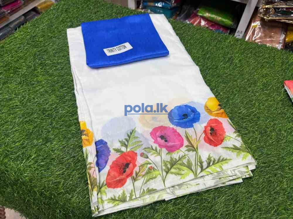 Digital floral print saree - photo 1