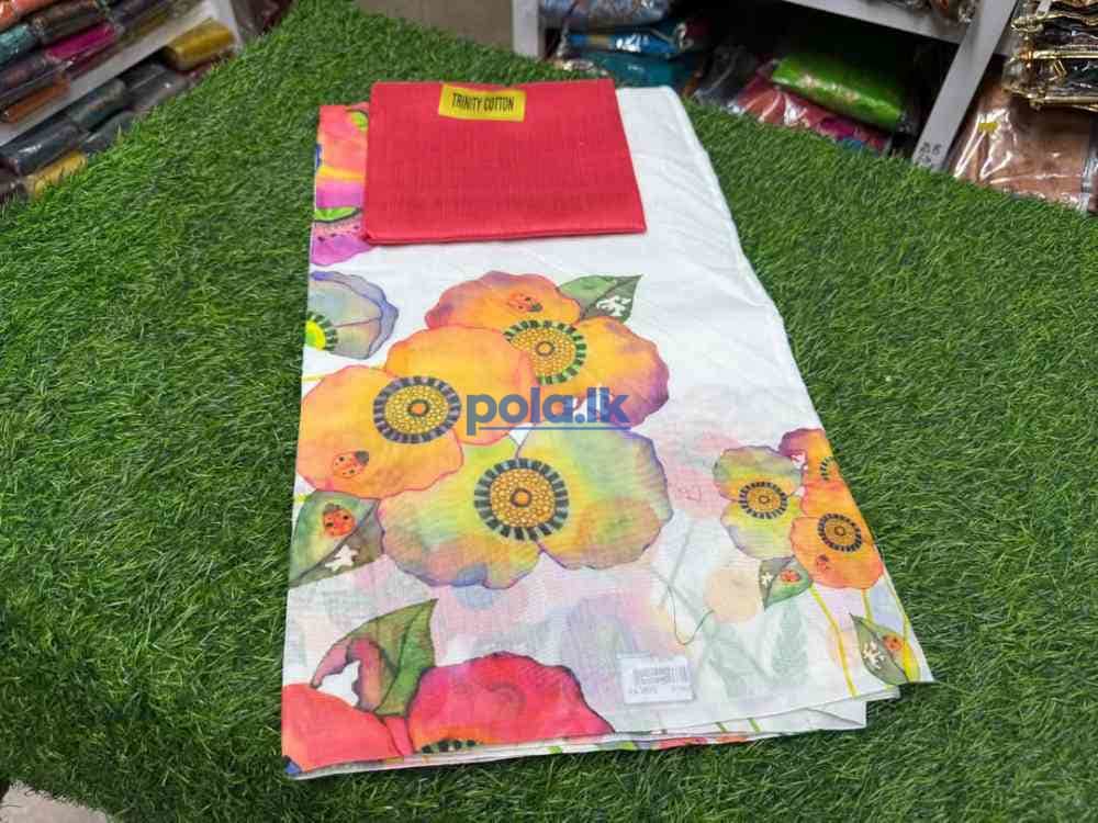 Digital floral print saree - photo 7