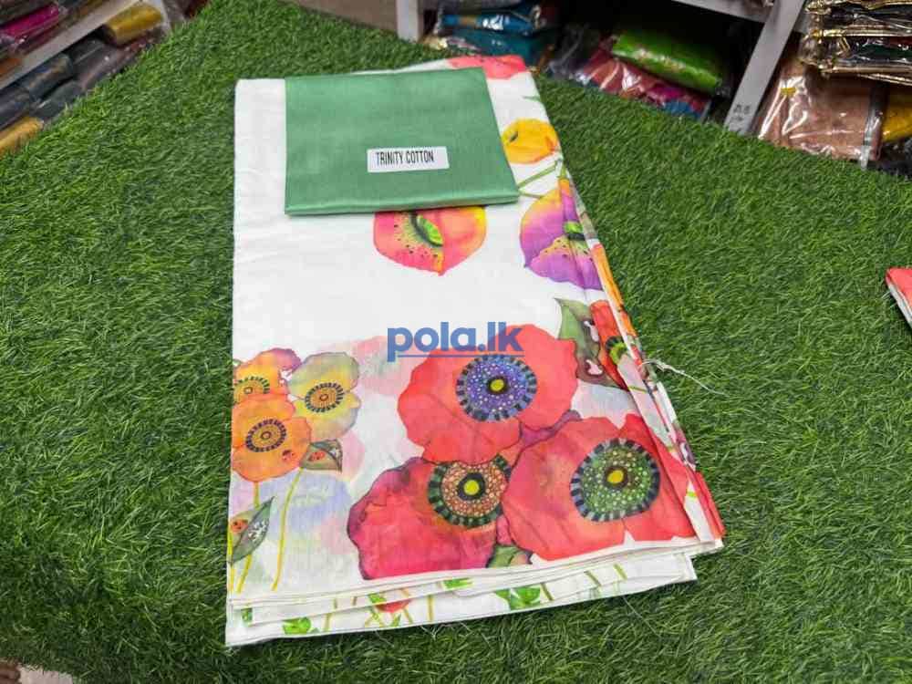 Digital floral print saree - photo 2