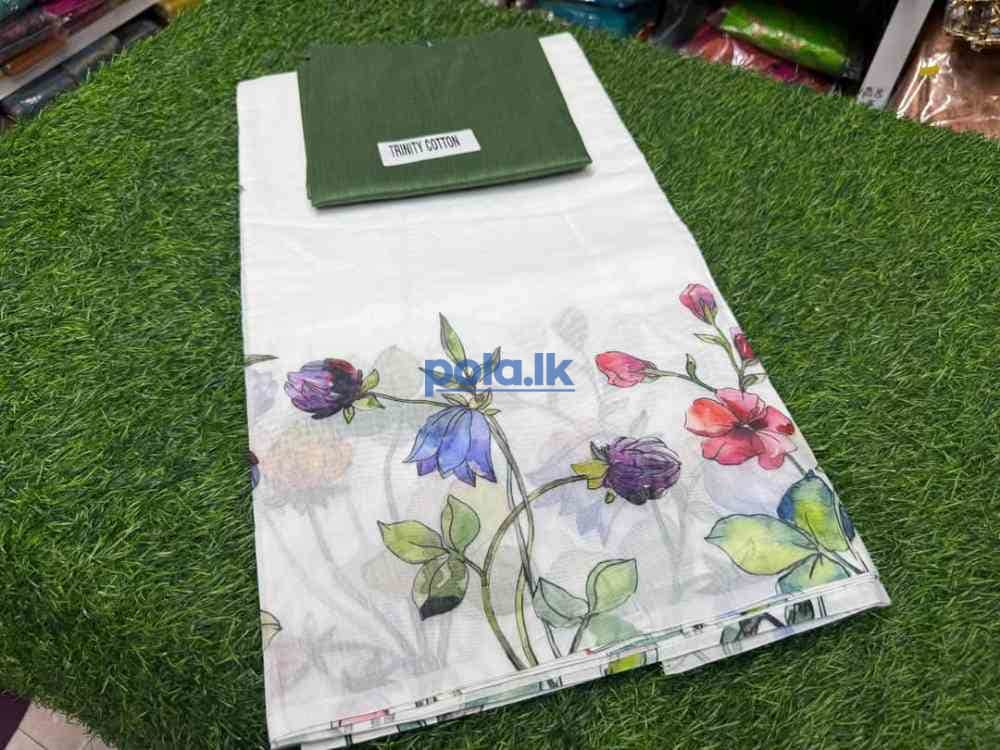 Digital floral print saree - photo 4