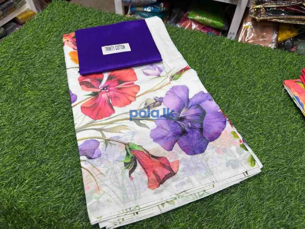 Digital floral print saree - photo 3