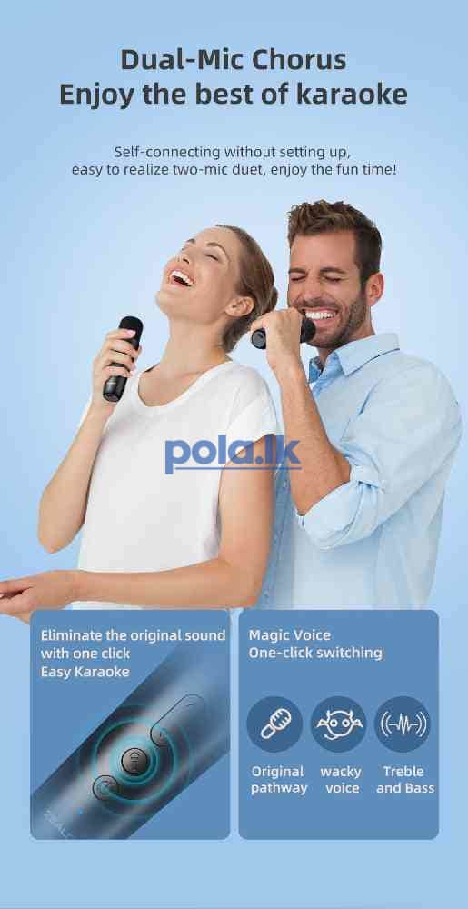 Zealot s32m karaoke bluetooth speaker 2 microphone - photo 8