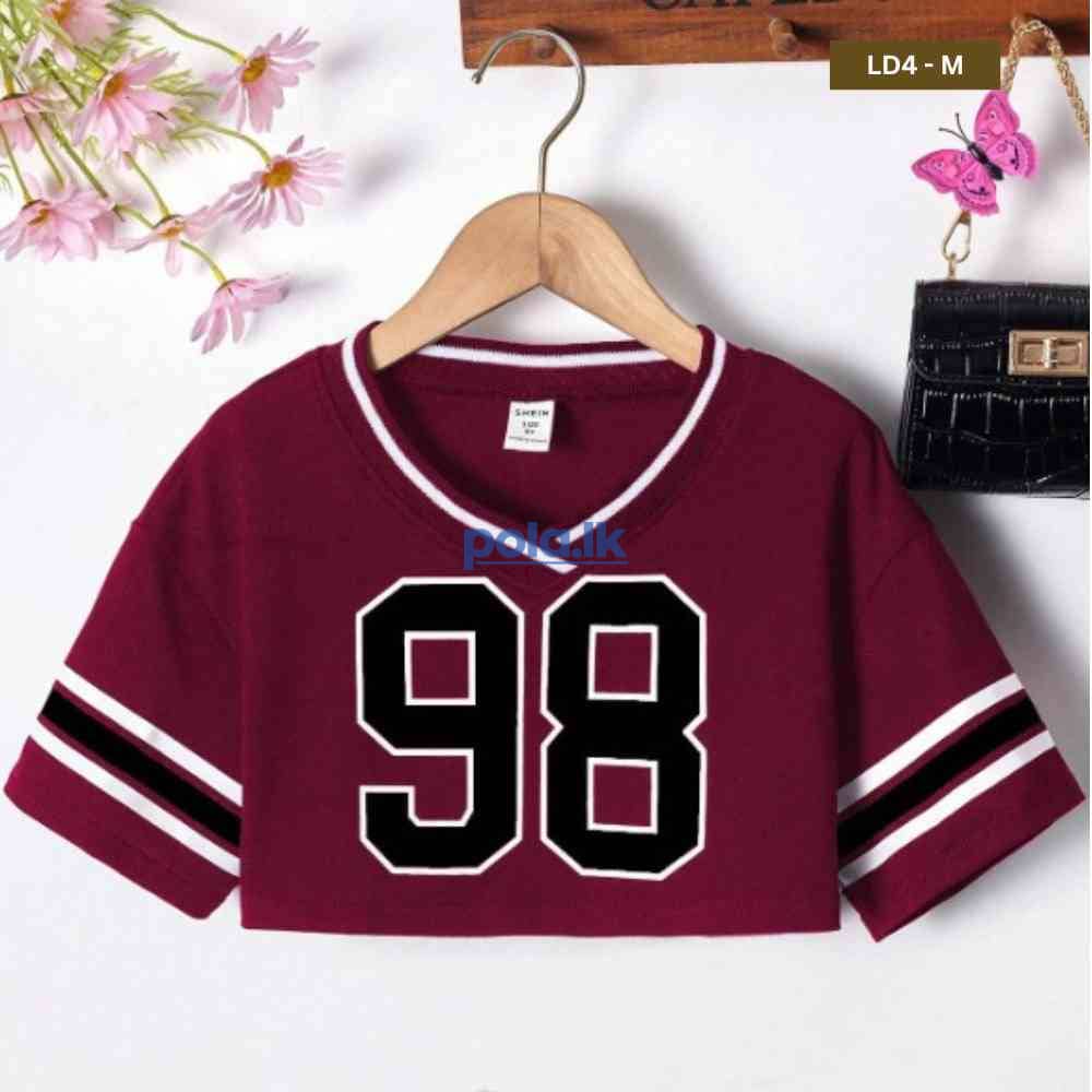 Ladies crop t-shirt LD4 - photo 4