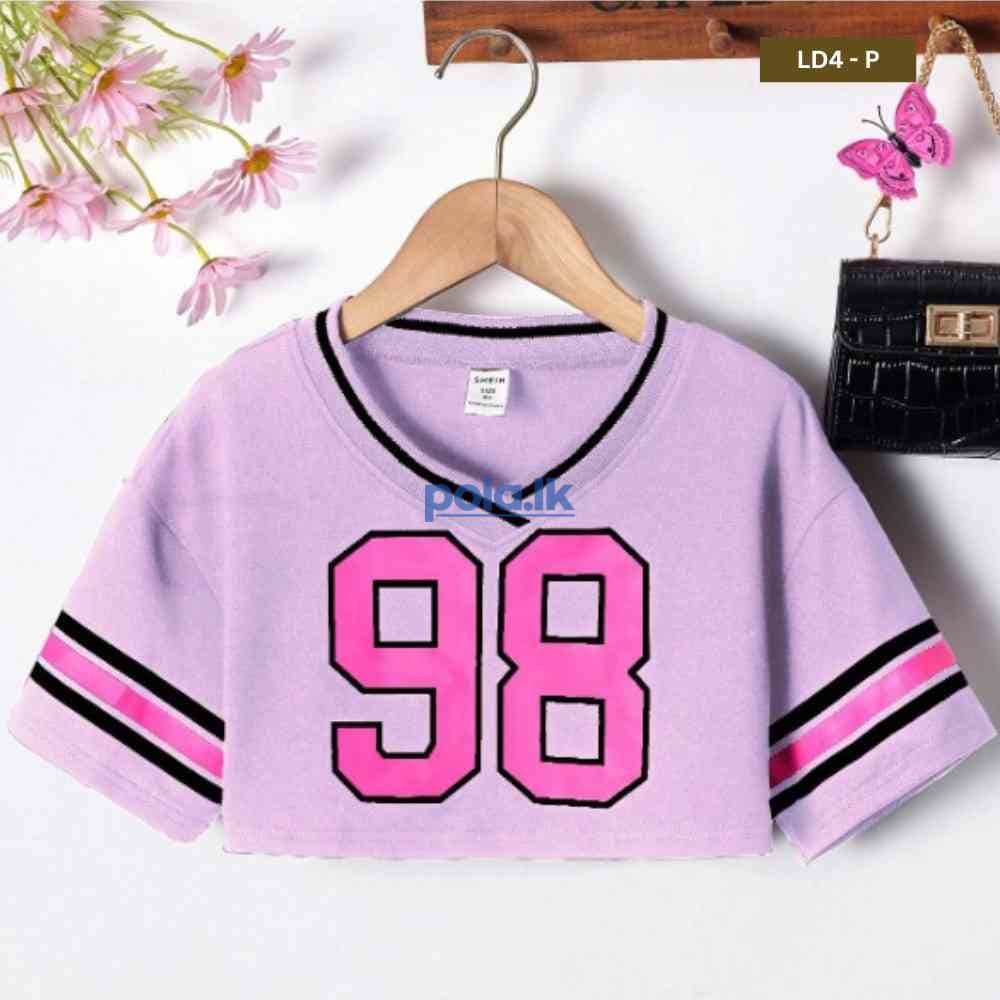 Ladies crop t-shirt LD4 - photo 1