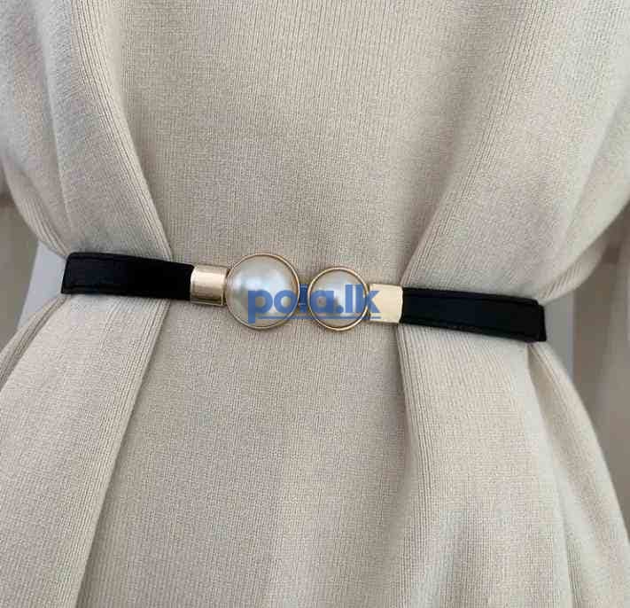 Elegant women’s double pearl belt - photo 3