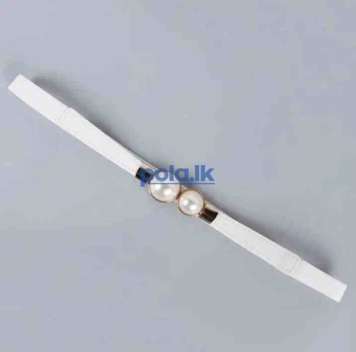 Elegant women’s double pearl belt - photo 1