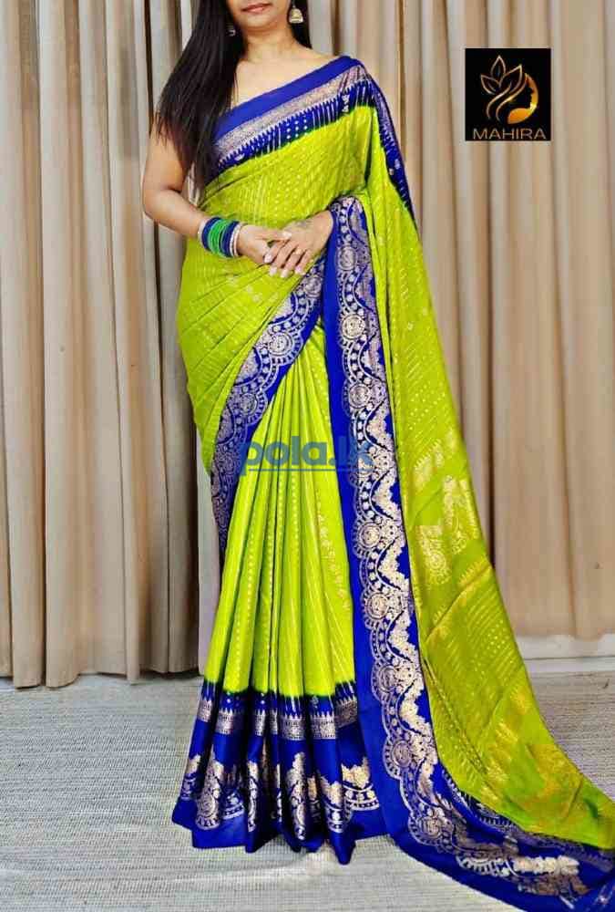 Chiffon georgette saree on pre order - photo 5