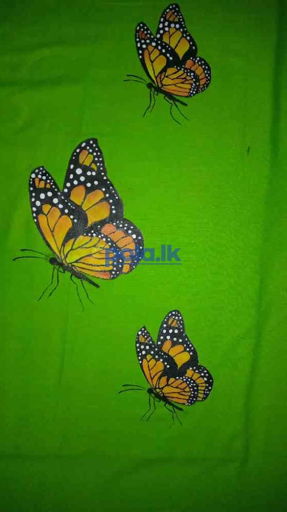 Drape yourself hand-painted butterfly - photo 3