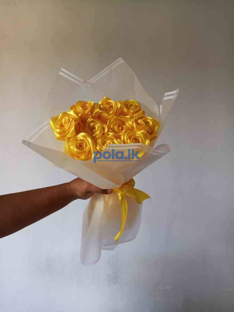Ribbon flower bouquet - photo 3