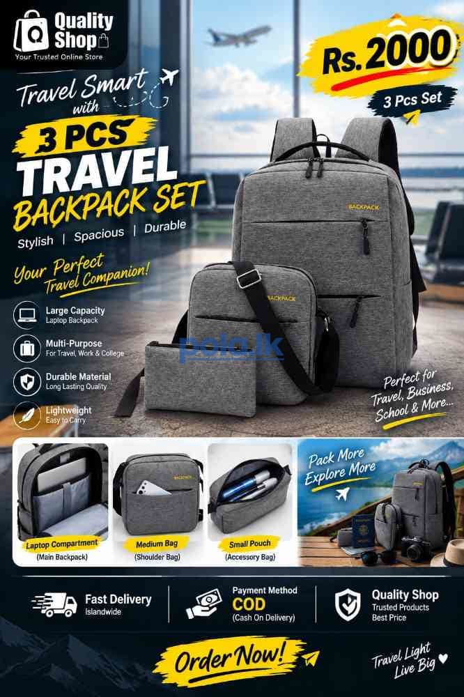 3Pcs travel backpack set - photo 1