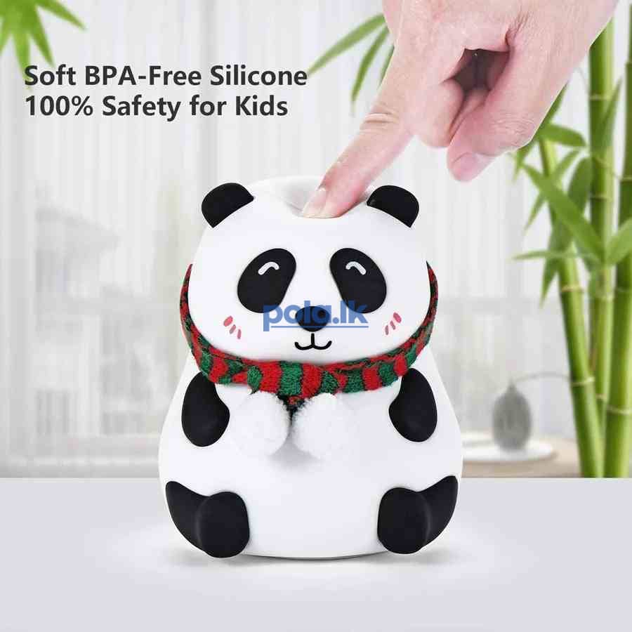 Silicone panda baby led night lamp - photo 1