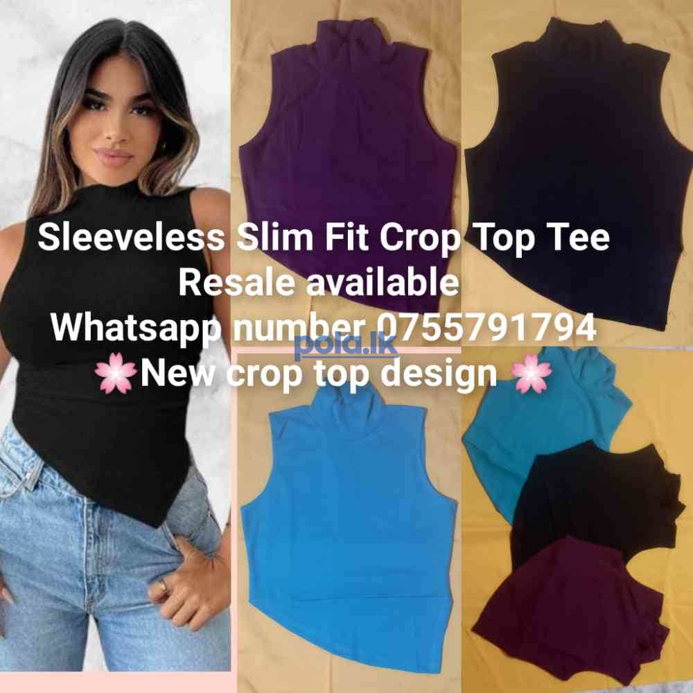Sleeveless slim fit crop top - photo 6