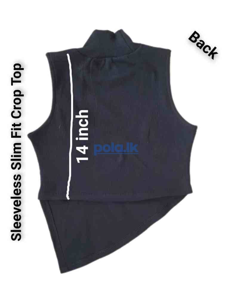 Sleeveless slim fit crop top - photo 11