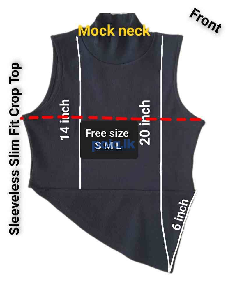 Sleeveless slim fit crop top - photo 10