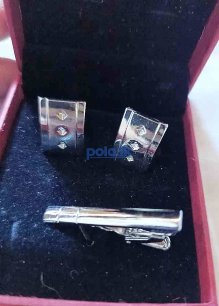 Tie pin and cufflinks - photo 1