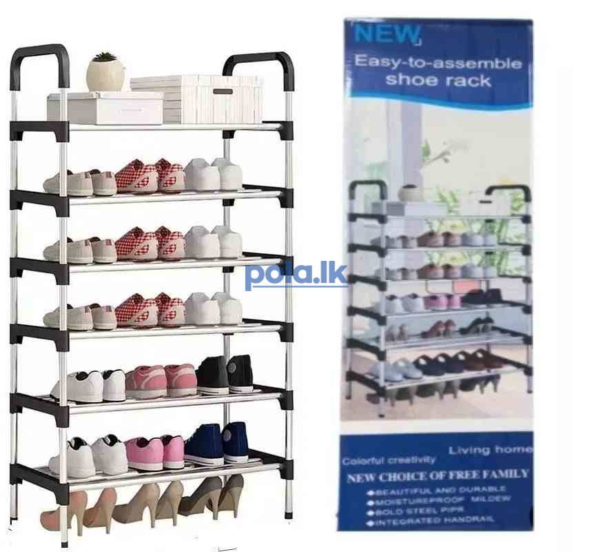 6 Layer stainless steel shoe rack - photo 4