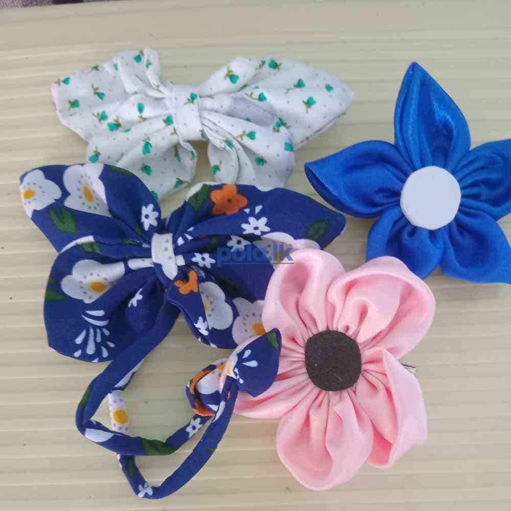 Butterfly hair bow and flower clip - photo 1