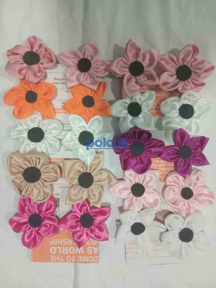 Butterfly hair bow and flower clip - photo 4