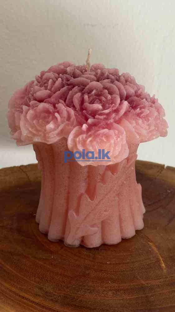 Rose bouquet candle - photo 3