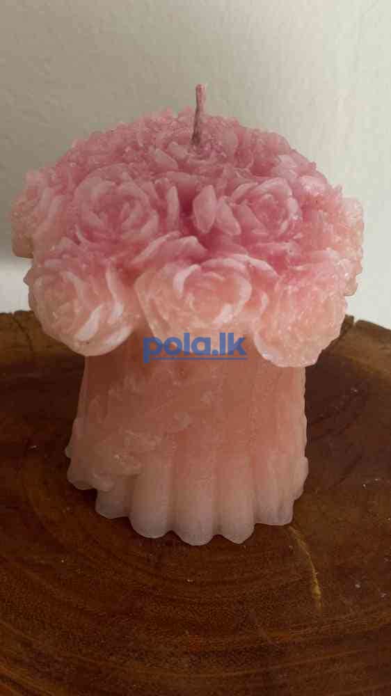 Rose bouquet candle - photo 4