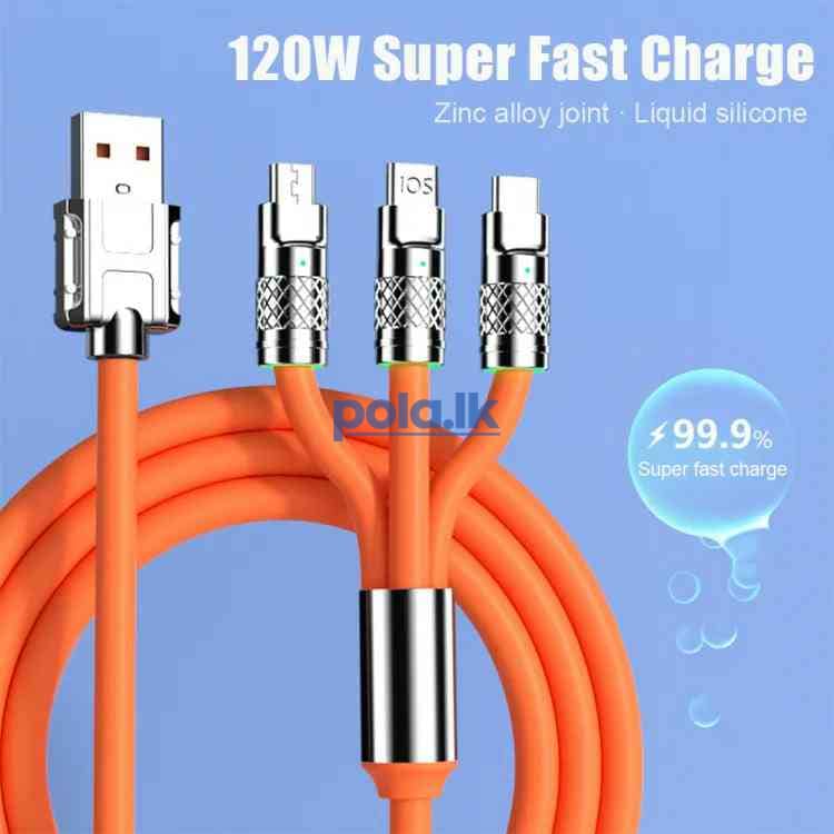 Universal fast charging cable 120w - photo 1